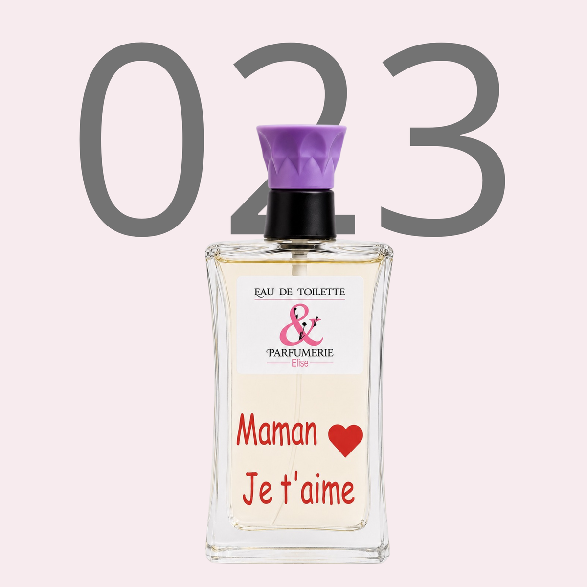 PE N 23 - Générique de Elixir pour femme personnalisé "Maman je t'aime"