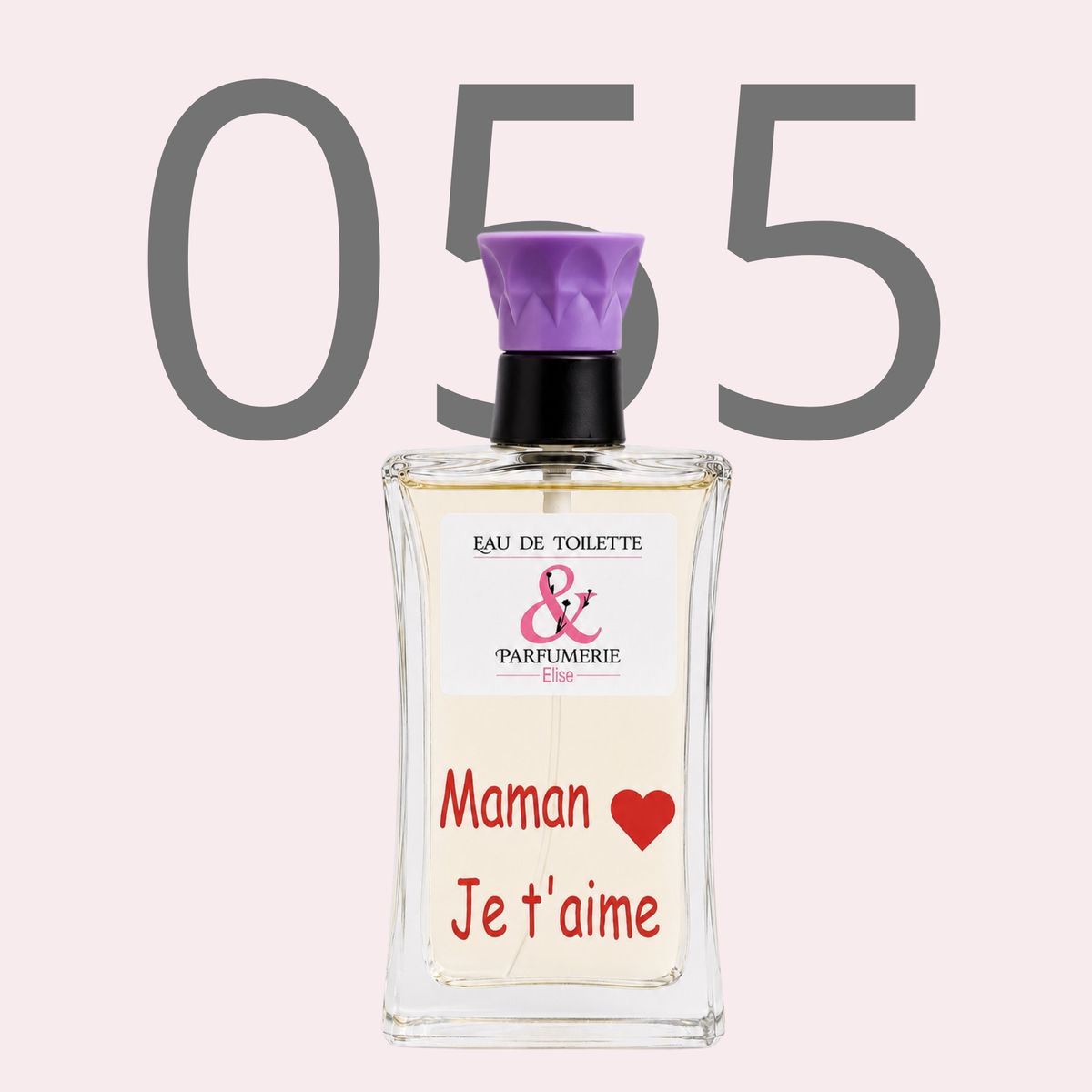 PE N 55 - Générique de J'adore pour femme personnalisé "Maman je t'aime"