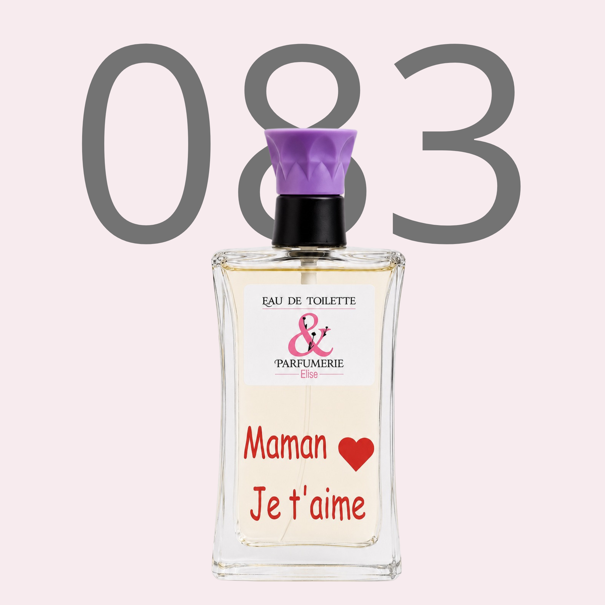 PE N 83 - Générique de Divine pour femme personnalisé "Maman je t'aime"