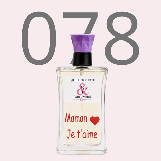 PE N 78 - Générique de Nina rouge personnalisé "Maman je t'aime"
