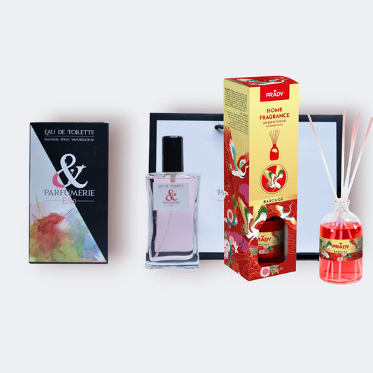 PE Coffret 1 - Un parfum générique de Baccarat rouge + son mikado d'intérieur
