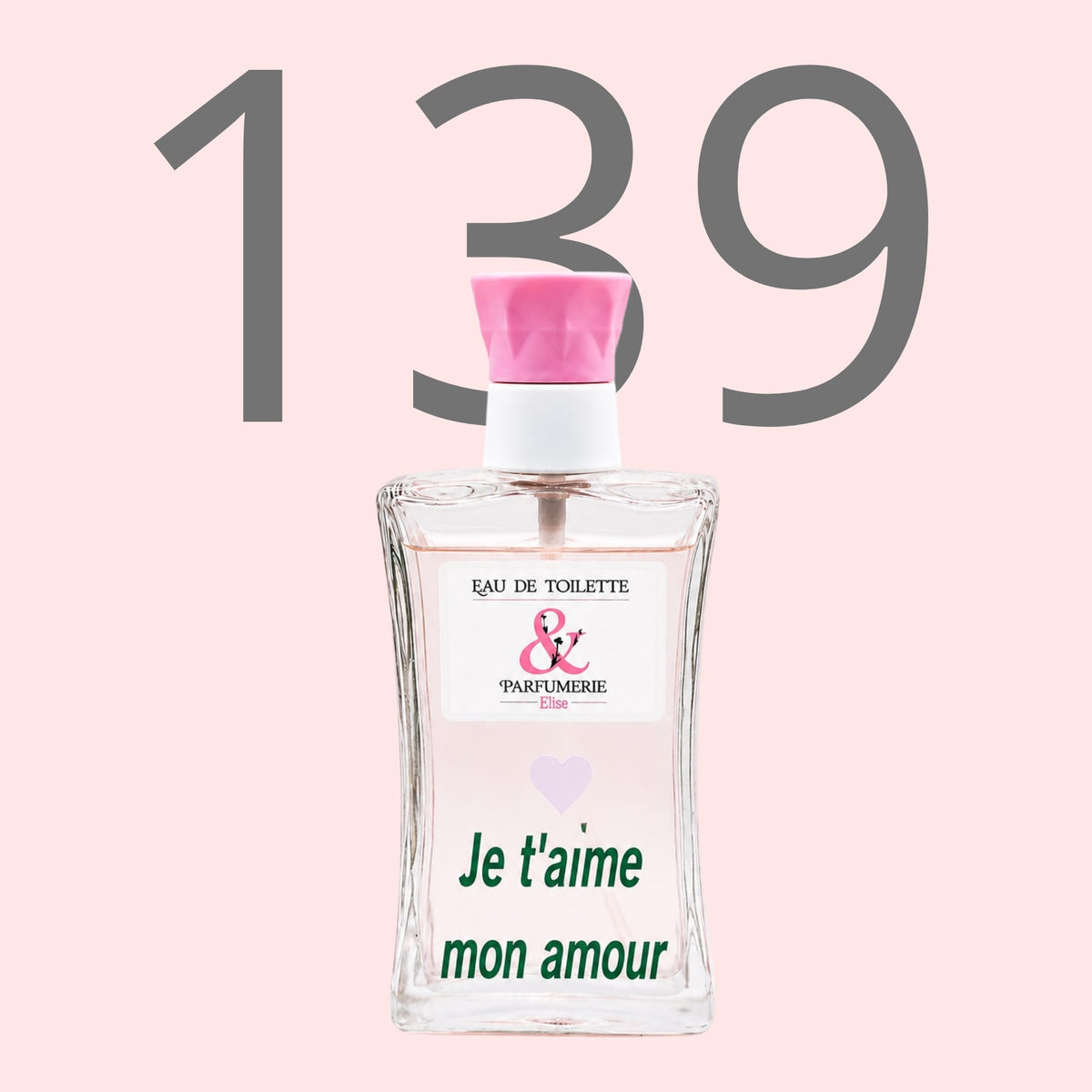 PE N 139 - Générique de La bomba intense pour femme personnalisé Je t'aime mon amour