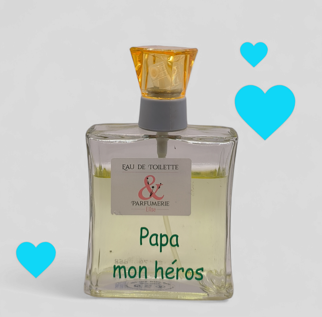 N 173 - Générique de One Million pour homme personnalisé "Papa mon héros" - Parfumerie Elise