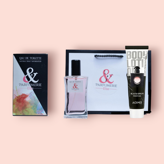 PE Coffret 66 - Un parfum générique de Black opium + sa crème pour le corps générique