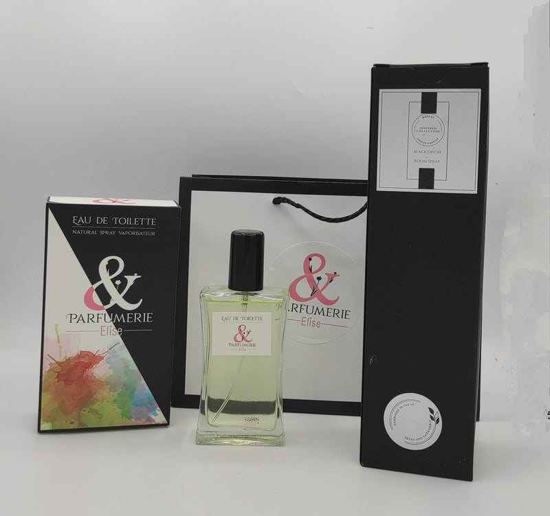 Coffret 88 - Un parfum générique de Black opium + son spray d'intérieur
